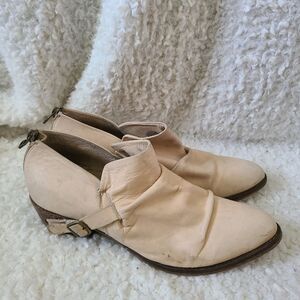 Matisse Wills Ruched Distressed Leather Western Style Booties sz 10‎